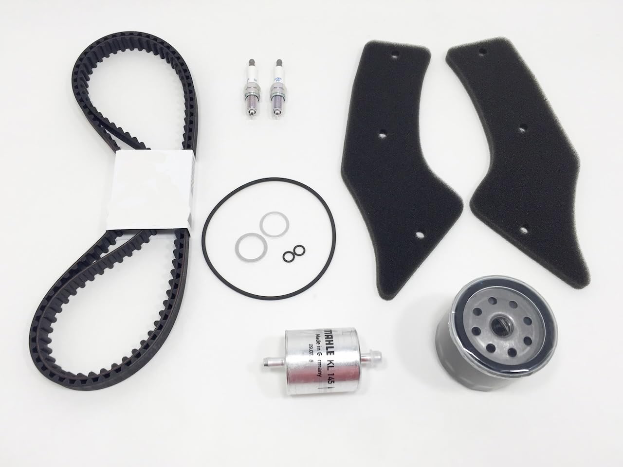 Ducati 748 916 996 Maintenance Kit - Timing Belts, Fuel Pump Filter, Athena Oil Filter, NGK Spark Plugs & VITON O-Ring | Motorcycle Engine Tune-Up & Repair Parts for Ducati Superbikes