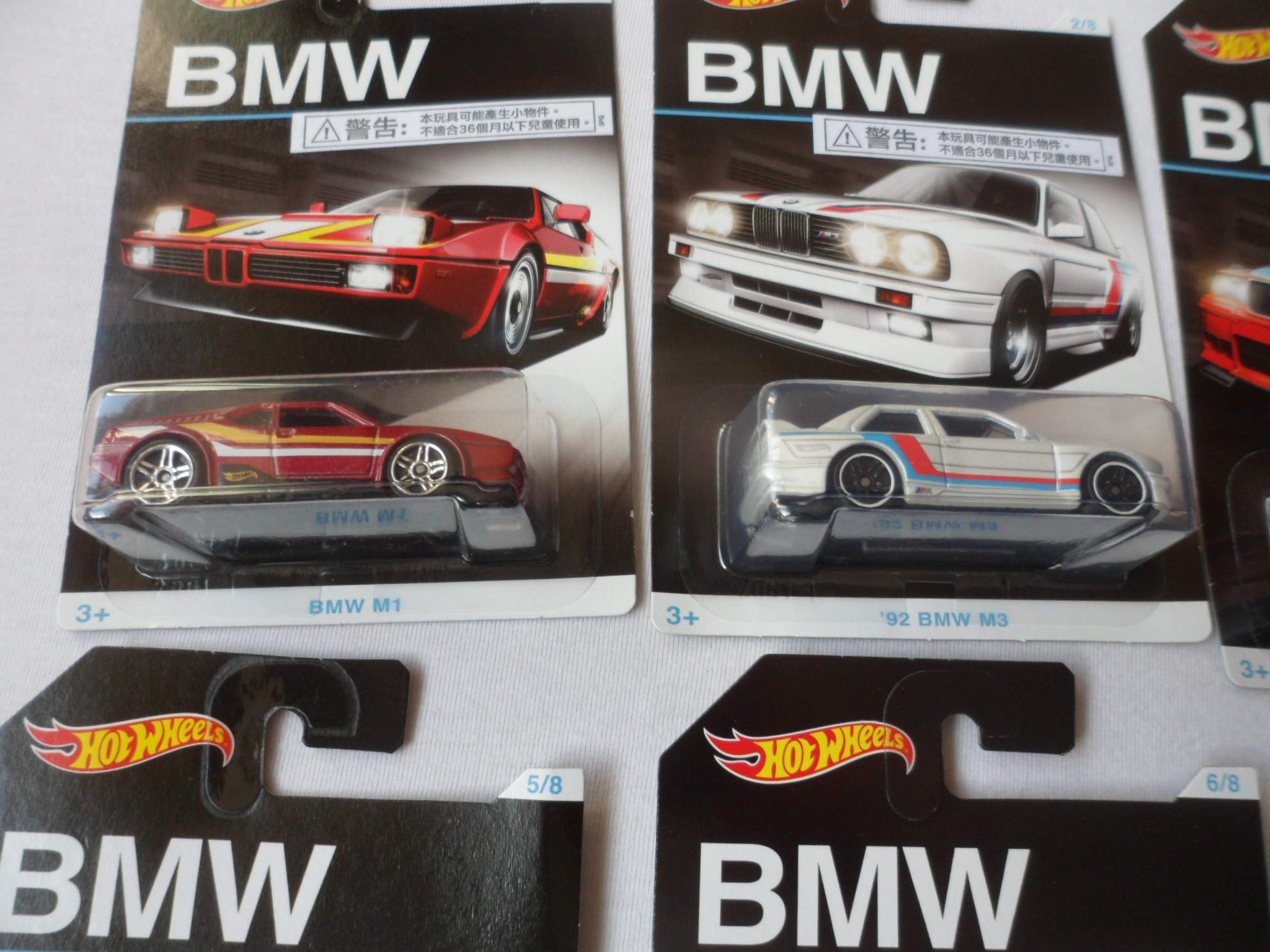 2016 Hot Wheels BMW 100th Anniversary Exclusive Series - Complete Set of 8 Die-Cast Cars - Collectible Toy Cars for Kids & Adults - Perfect for Display, Gifts, and Car Enthusiast Collections