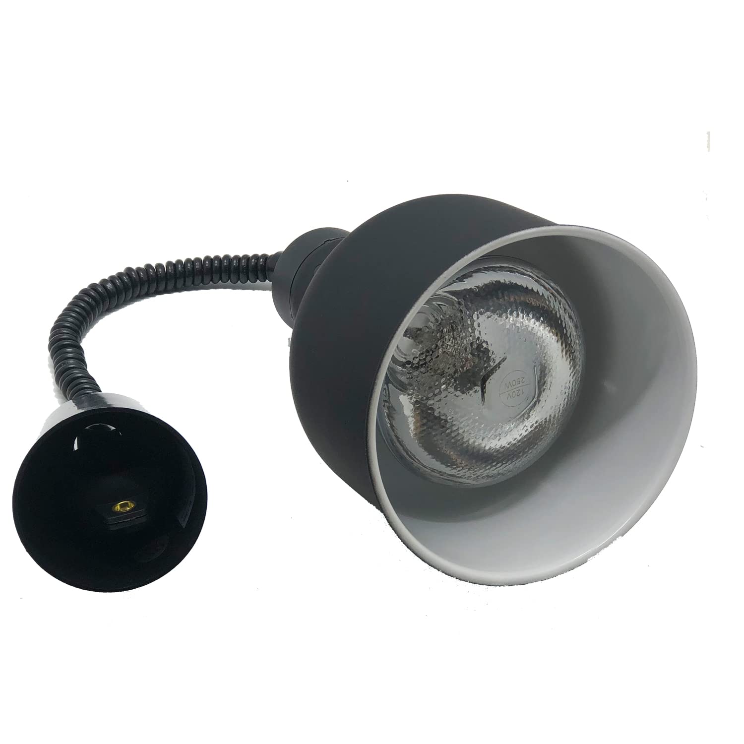 Commercial Black Hanging Food Heat Lamp - Buffet Warmer for Restaurants