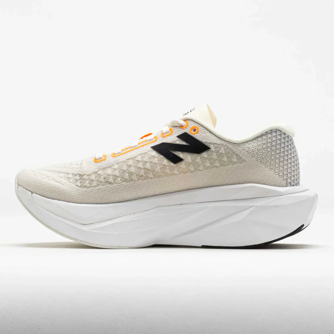 New Balance Men's FuelCell SuperComp Trainer v3 Running Shoes - Angora/Hot Mango/Black | Lightweight Cushioned Sneakers for Marathon Training & Road Running