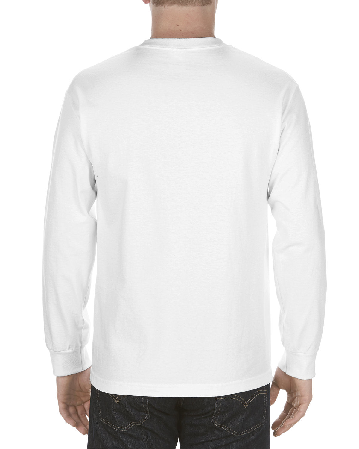 Alstyle AL1304 Men's & Women's 100% Cotton Long Sleeve T-Shirt - Soft 6.0 oz Crewneck Tee for Casual Wear, Layering & Everyday Comfort