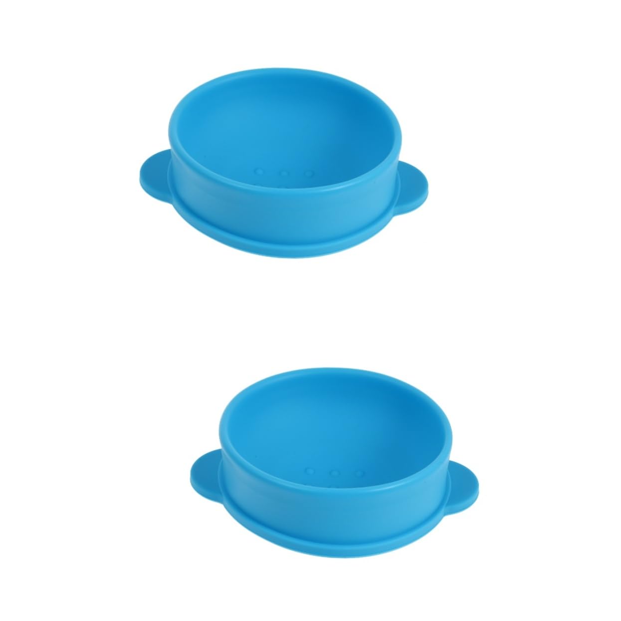 2 Pack Blue Silicone Wax Melting Bowls for Hair Removal - Inner Pots Compatible with Wax Warmers & Waxing Machines - Perfect for Salon, Spa & At-Home Waxing Supplies