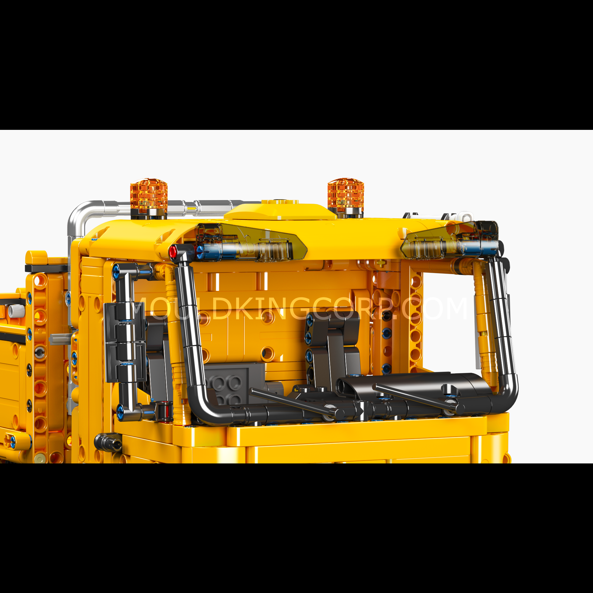 Mould King 17050 Remote Control Crane Truck Building Blocks Set - 4,012 Pieces STEM Toy for Kids & Adults | Construction Vehicle Model for Play, Display & Gift