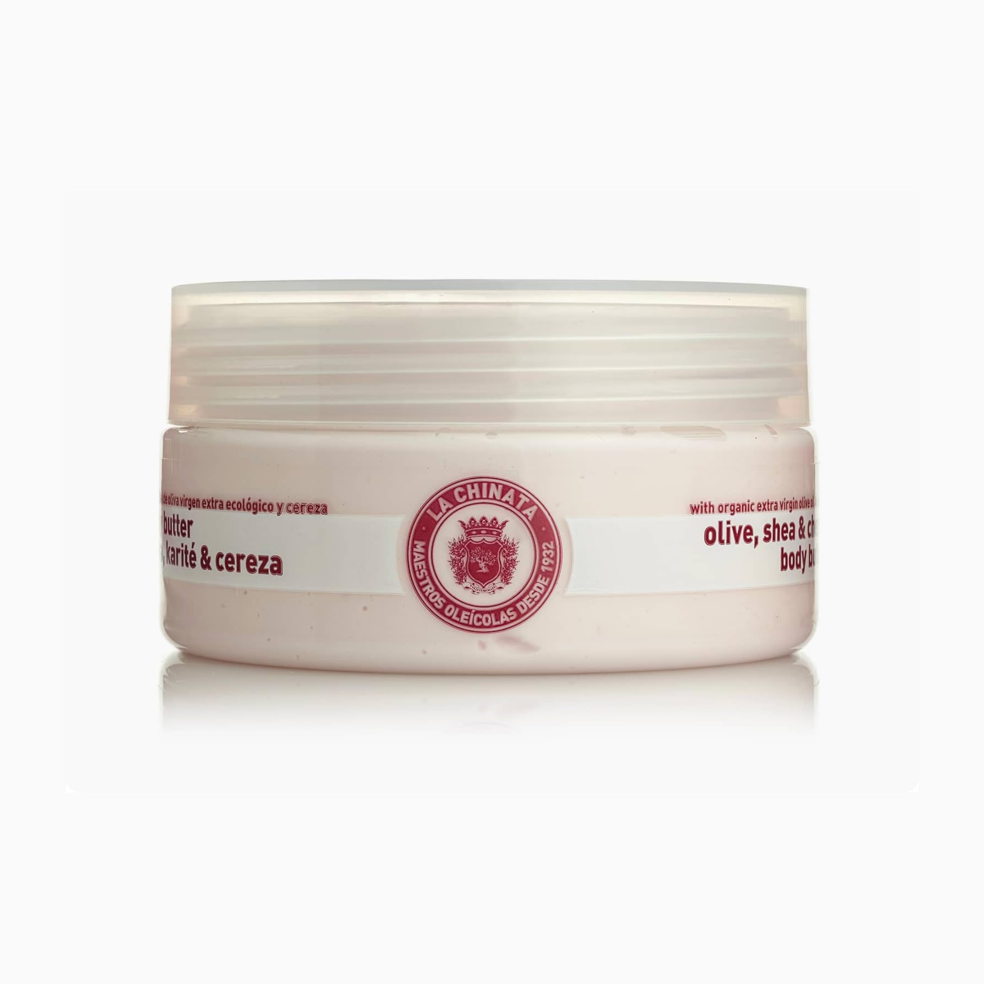 Organic Olive, Shea & Cherry Body Butter - 8.45oz Ultra Moisturizing Cream for Dry Skin - Perfect for Winter Care & Spa Night Self-Care Routine