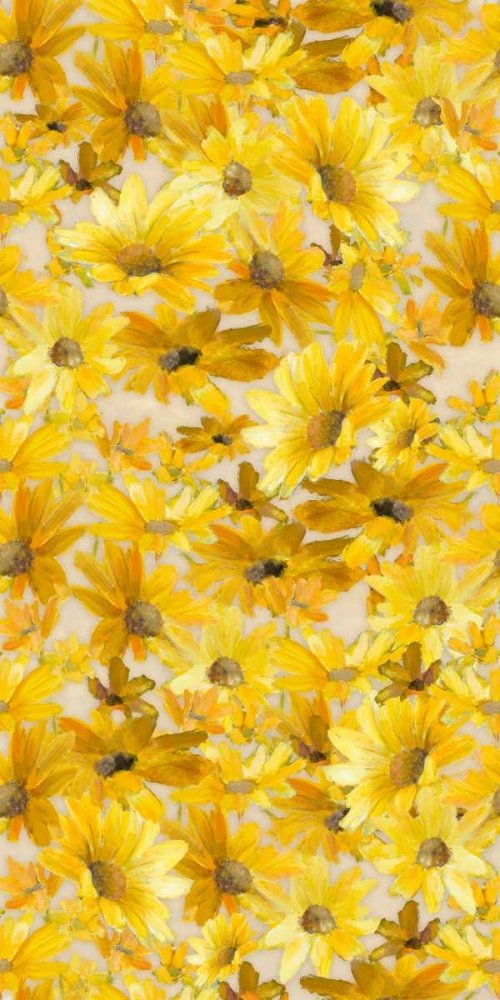 Lanie Loreth Daisy Pattern Poster Print - 48x24 Inch Floral Wall Art for Living Room, Bedroom & Office Decor | Vintage Botanical Poster