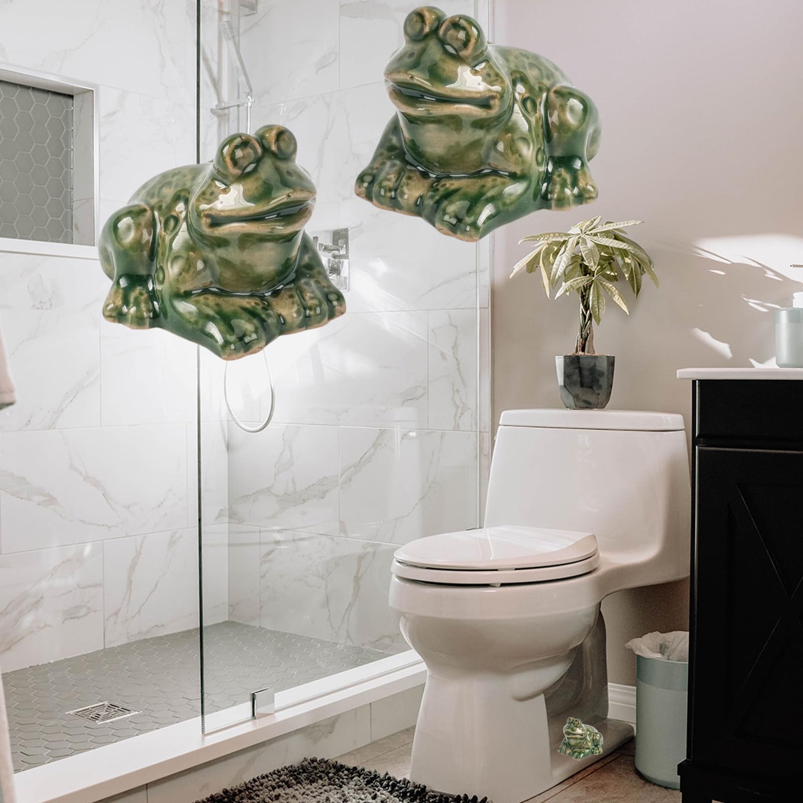 Decorative Toilet Bolt Caps - 2PCS Turtle-Shaped Toilet Seat Screw Covers for Bottom of Toilet | Rust-Proof Bathroom Accessories for Home Decor & Kids' Safety (Perfect for Nursery, Guest Bathroom & Pet-Friendly Homes)