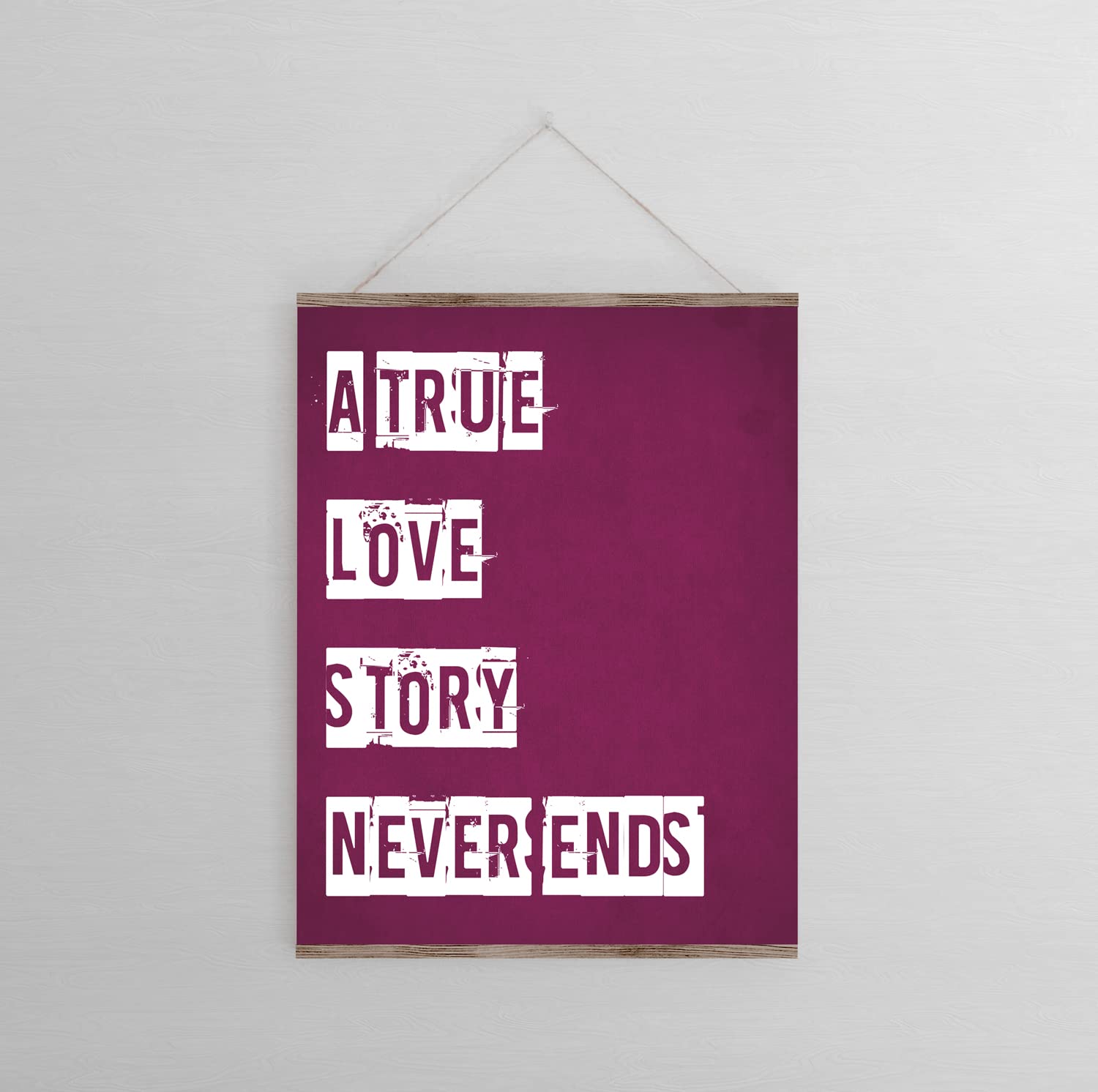Love Story Art Print - 8x10 Inspirational Wall Decor for Bedroom & Home