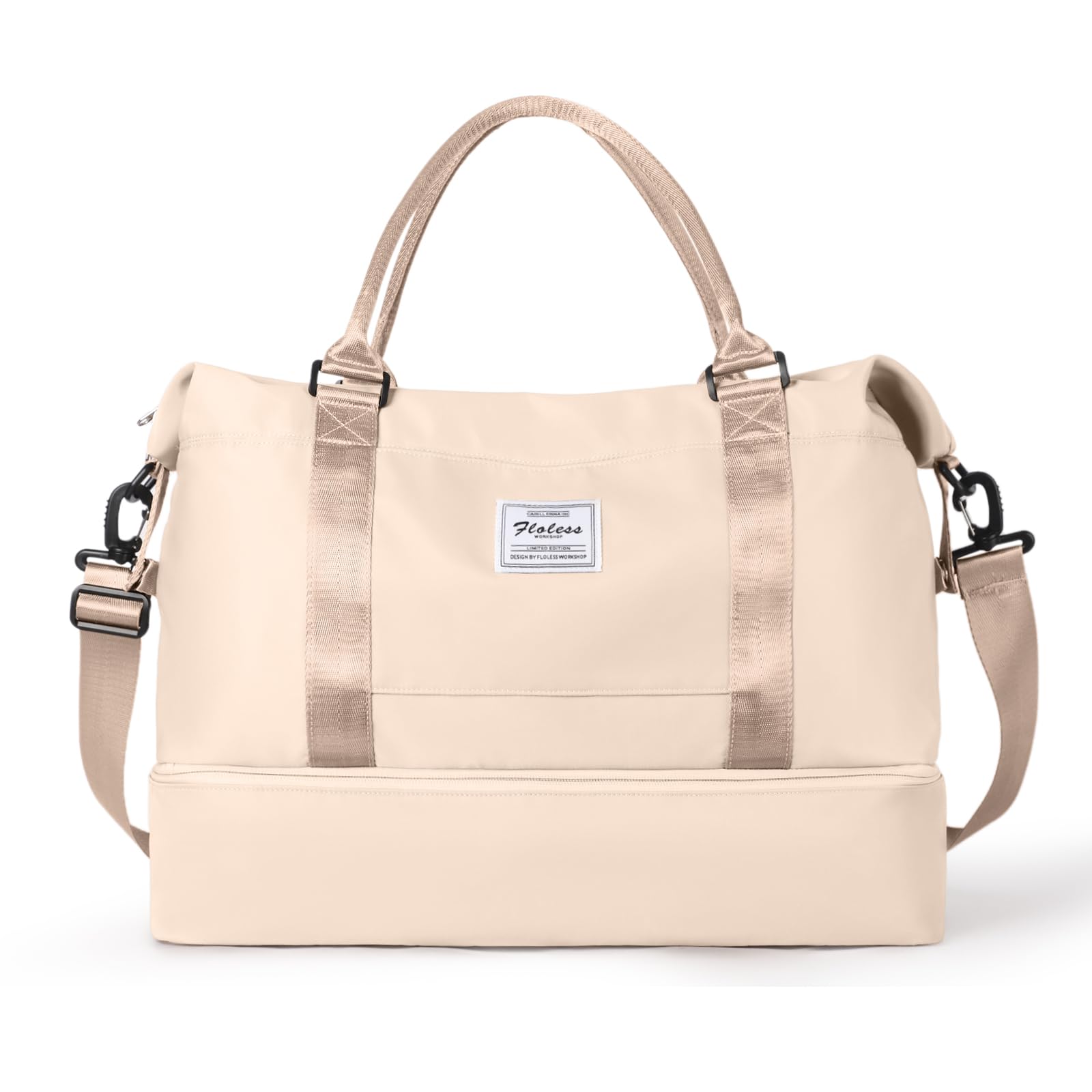 Best Travel Duffel Bag for Women - Lightweight Sports Tote & Gym Bag with Shoulder Strap - Perfect for Weekend Getaways, Overnight Trips, Workouts & Travel