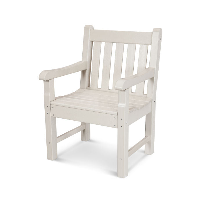 POLYWOOD Rockford Outdoor Garden Arm Chair - Durable All-Weather Resin Wicker Patio Furniture for Deck, Poolside & Backyard Relaxation