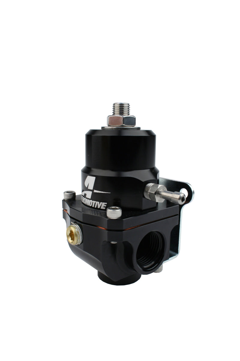 Aeromotive Adjustable Fuel Pressure Regulator 35-75 PSI with .188 Valve & Dual 08 Inlets/Return - Perfect for High-Performance Car Engines and Racing Applications