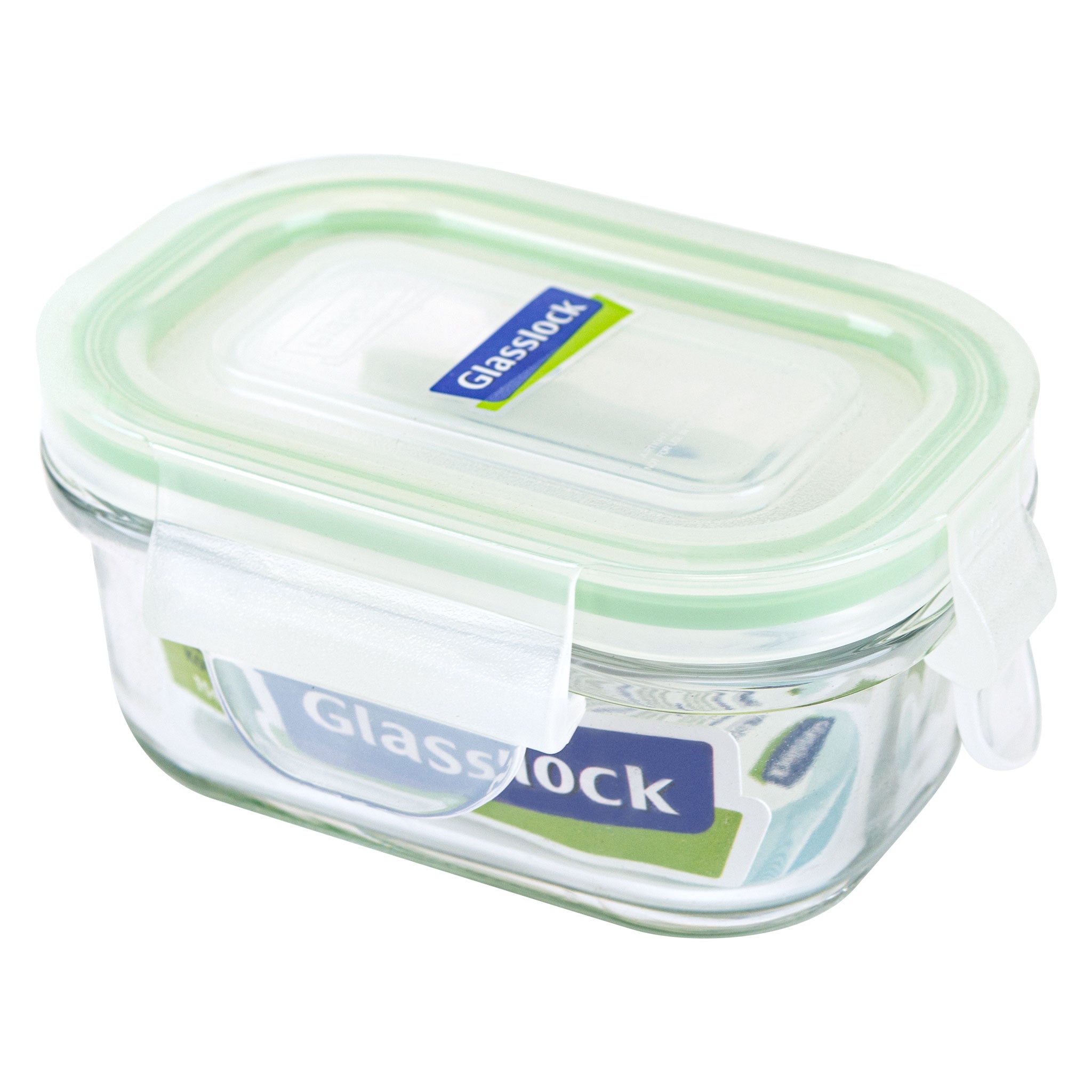 Glasslock Airtight Rectangular Glass Food Storage Container - 5 oz BPA-Free Leakproof Kitchen Organizer for Meal Prep, Leftovers & Pantry Organization - Perfect for Home, Office & Picnics