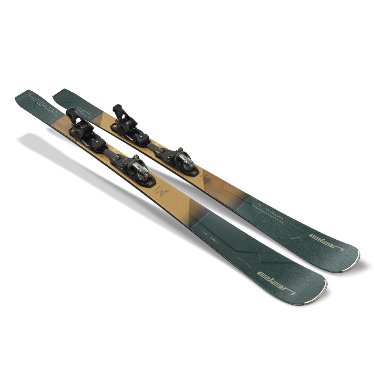 Elan WINGMAN 86 TI FX All-Mountain Skis with EMX 11.0 DB202620 Bindings (2025 Model) - Perfect for Powder, Groomers & Freeride Skiing