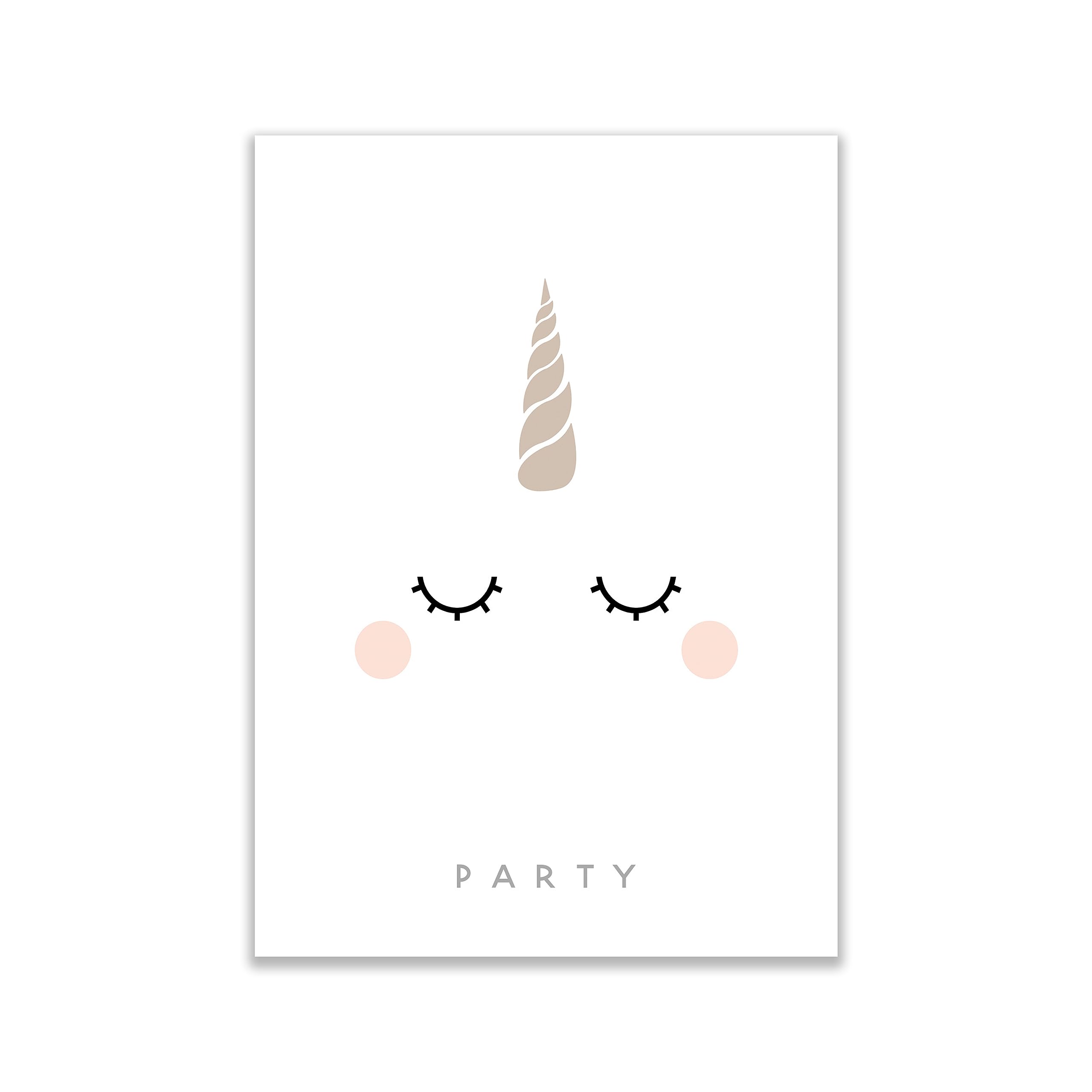 Unicorn Birthday Party Invitations for Girls - Pack of 10 Kids Party Invites (No Envelopes Included) | Perfect for Unicorn-Themed Birthday Celebrations & Children's Events