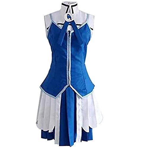 Juvia Lockser Cosplay Costume Set for Women - Fairy Tail Anime Cosplay Outfit with Wig & Accessories - Perfect for Halloween, Comic Con, and Anime Conventions