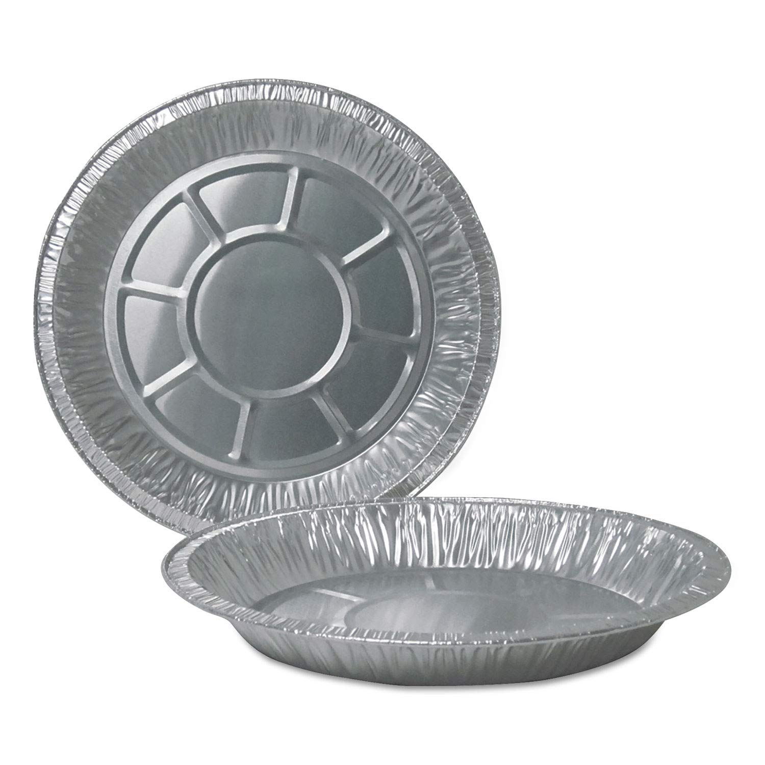 Premium Heavy-Duty Aluminum Pie Pans - 10 Inch Deep Dish (32 Oz, 1.38