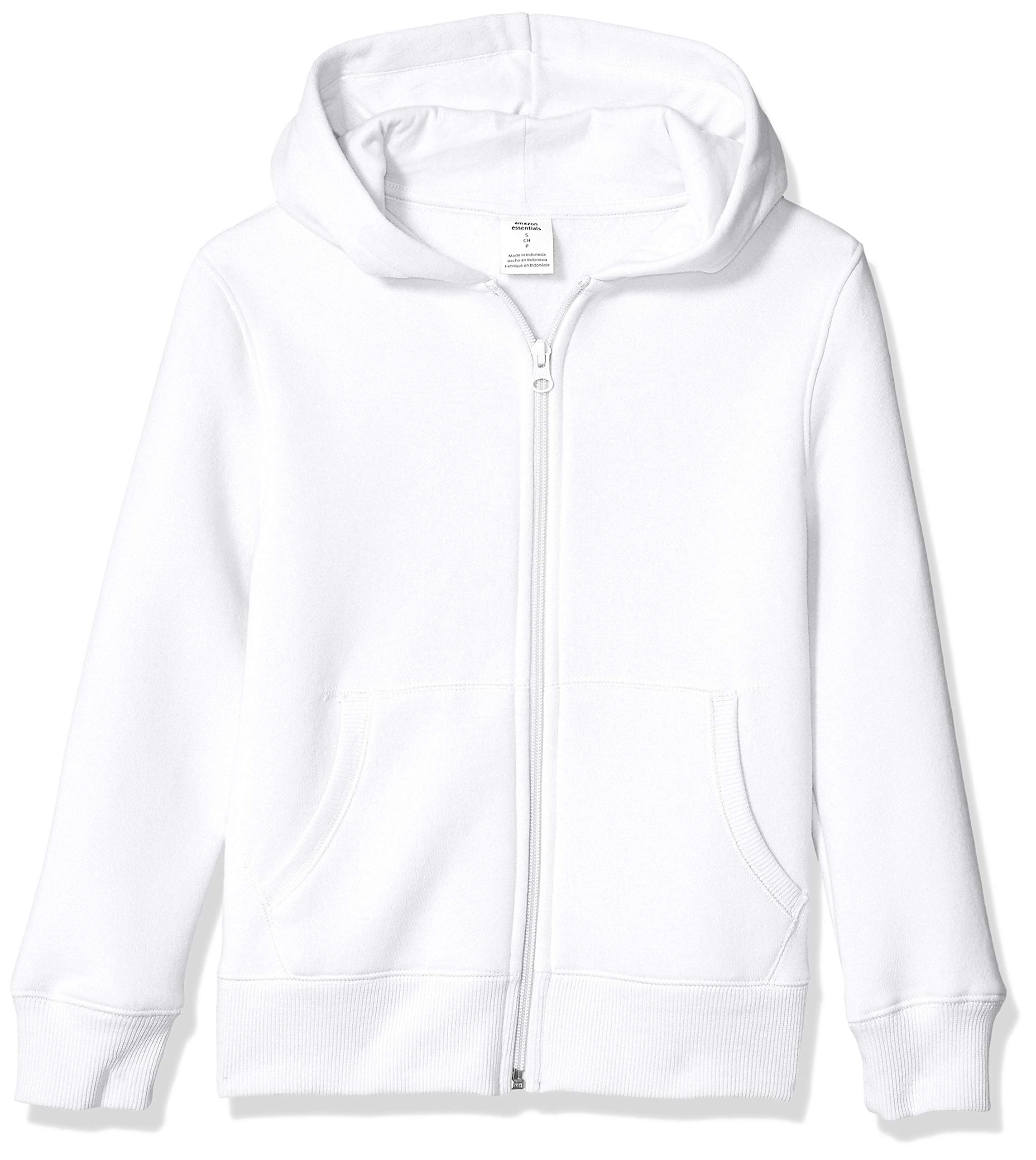 Amazon Essentials Boys' Zip-Up Hooded Sweatshirt - Lightweight Fleece Pullover for School, Sports & Outdoor Activities