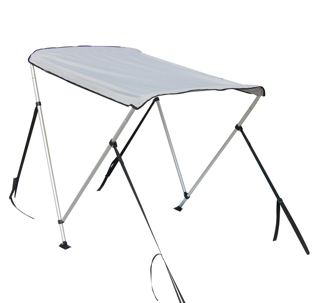 Portable Bimini Top Cover Canopy for Inflatable Kayak & Canoe Boat (2 Bow) - Sun Shade Shelter for Outdoor Water Sports & Fishing Adventures