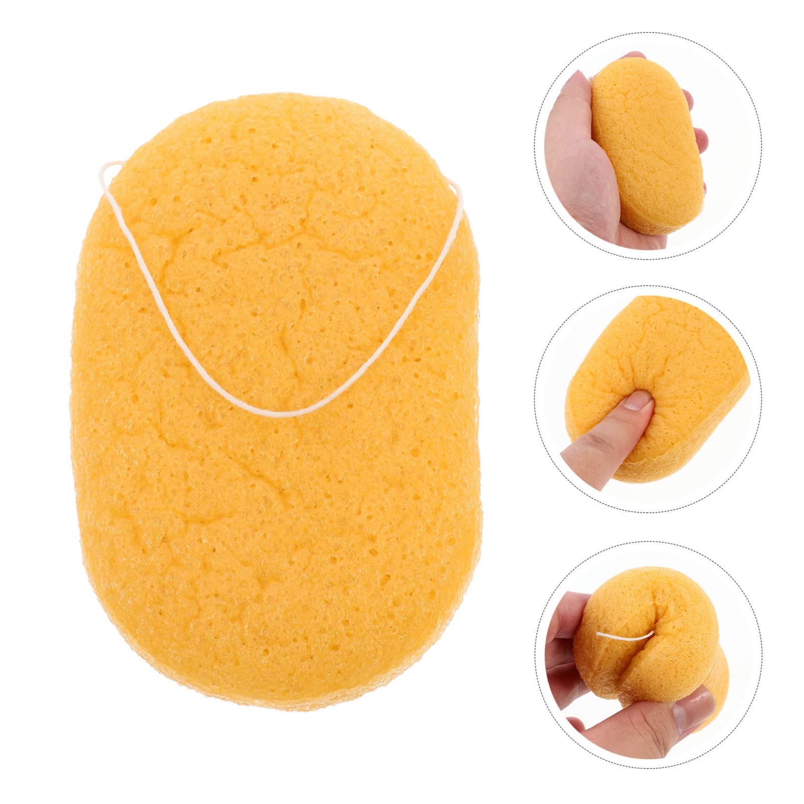 DOITOOL Natural Makeup Sponge & Volcanic Mud Facial Sponge - Exfoliating & Deep Pore Cleansing for Flawless Makeup Application & Skincare (Brown) | Perfect for Daily Beauty Routine, Travel & Professional Makeup Artists