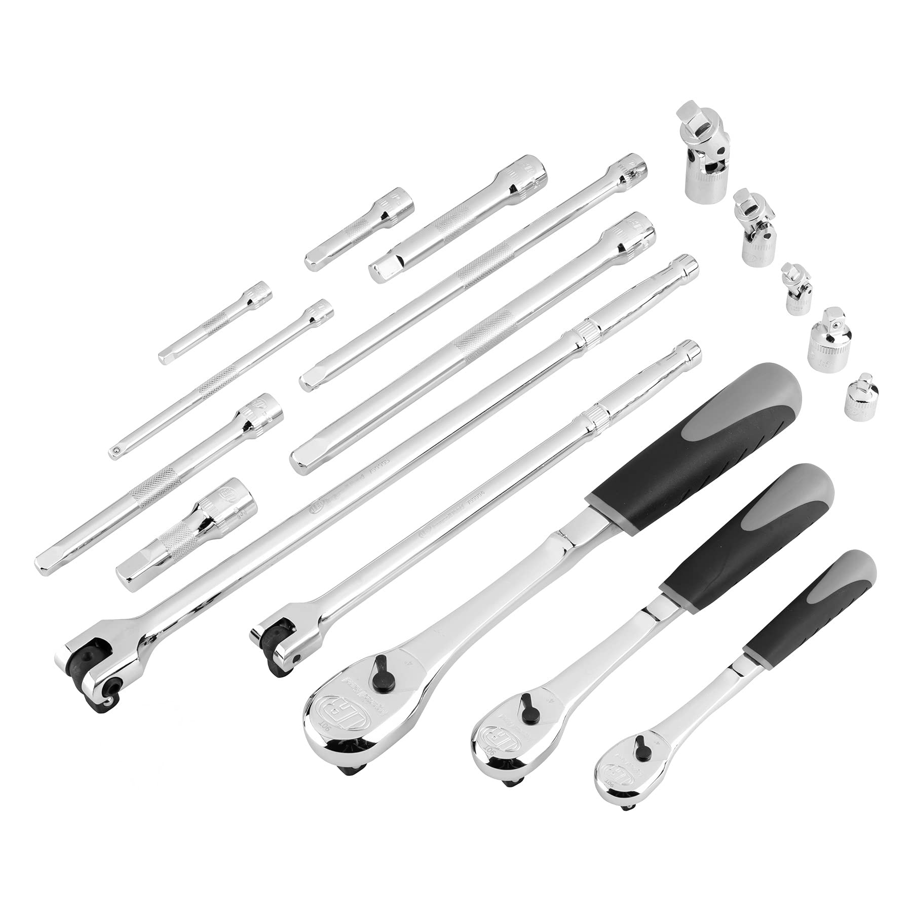 Ingersoll Rand 19-Piece Master Ratchet and Socket Set - 752025 | Professional Automotive Tool Kit for Car Repair & DIY Projects