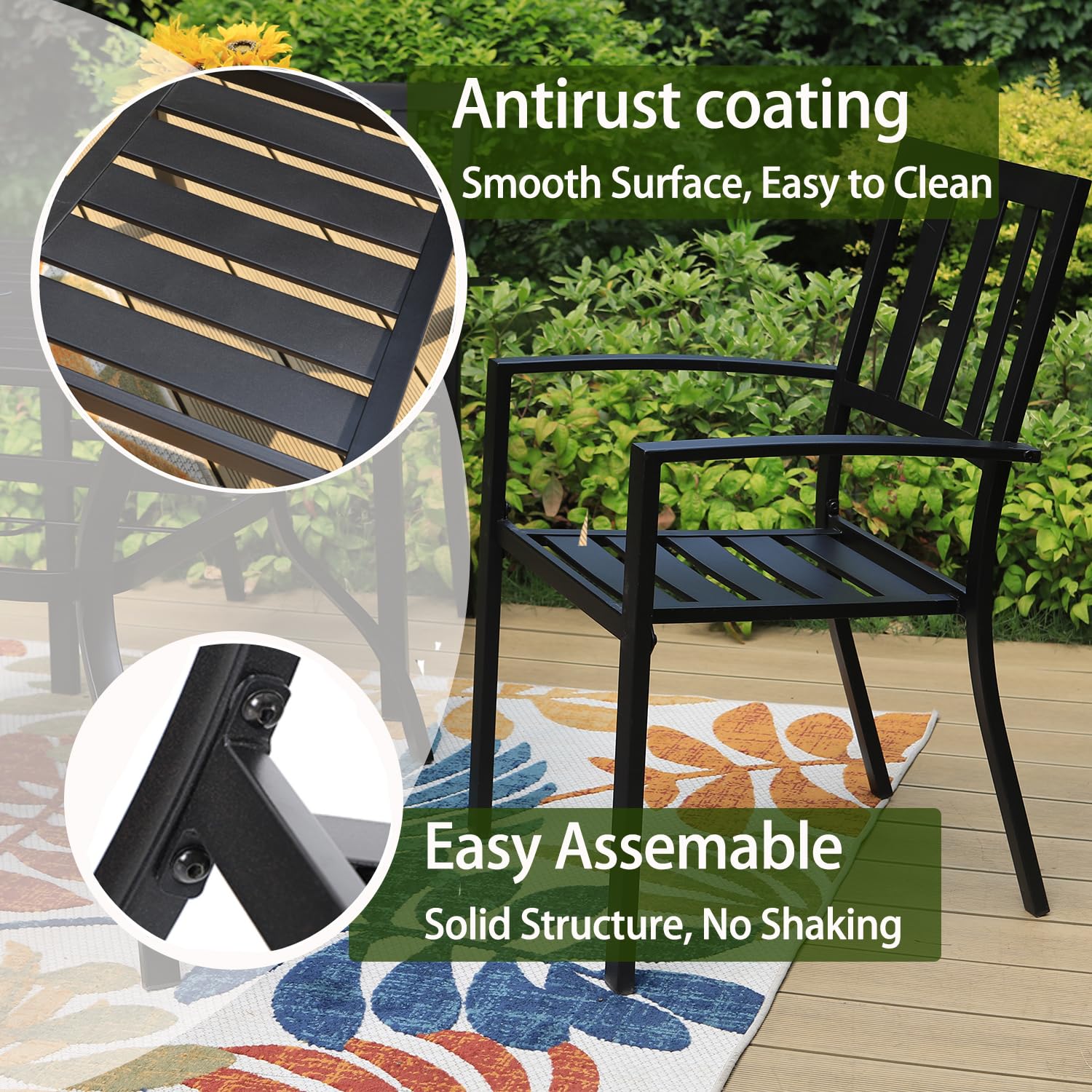 PHI VILLA 5-Piece Outdoor Dining Set - 37