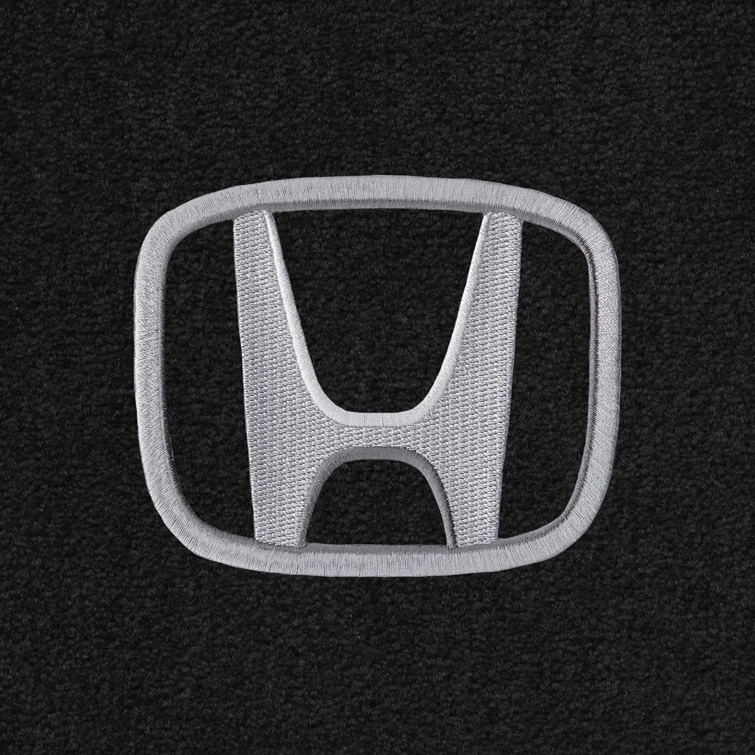 Premium Custom-Fit Carpeted Floor Mats for 2001-2005 Honda Civic 4-Door (Non-Hybrid) - Silver H Black with Trunk Mat | Luxury Car Interior Protection & Comfort for Daily Commute, Road Trips & All-Weather Use