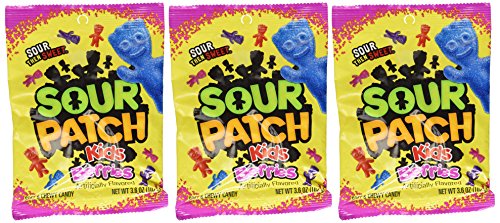 Sour Patch Kids Berries Candy - 3 Pack (3.6 oz Bags Each) | Sweet & Tangy Soft Candy for Parties, Movies & Snacking | Perfect for Halloween, Birthdays & Office Treats