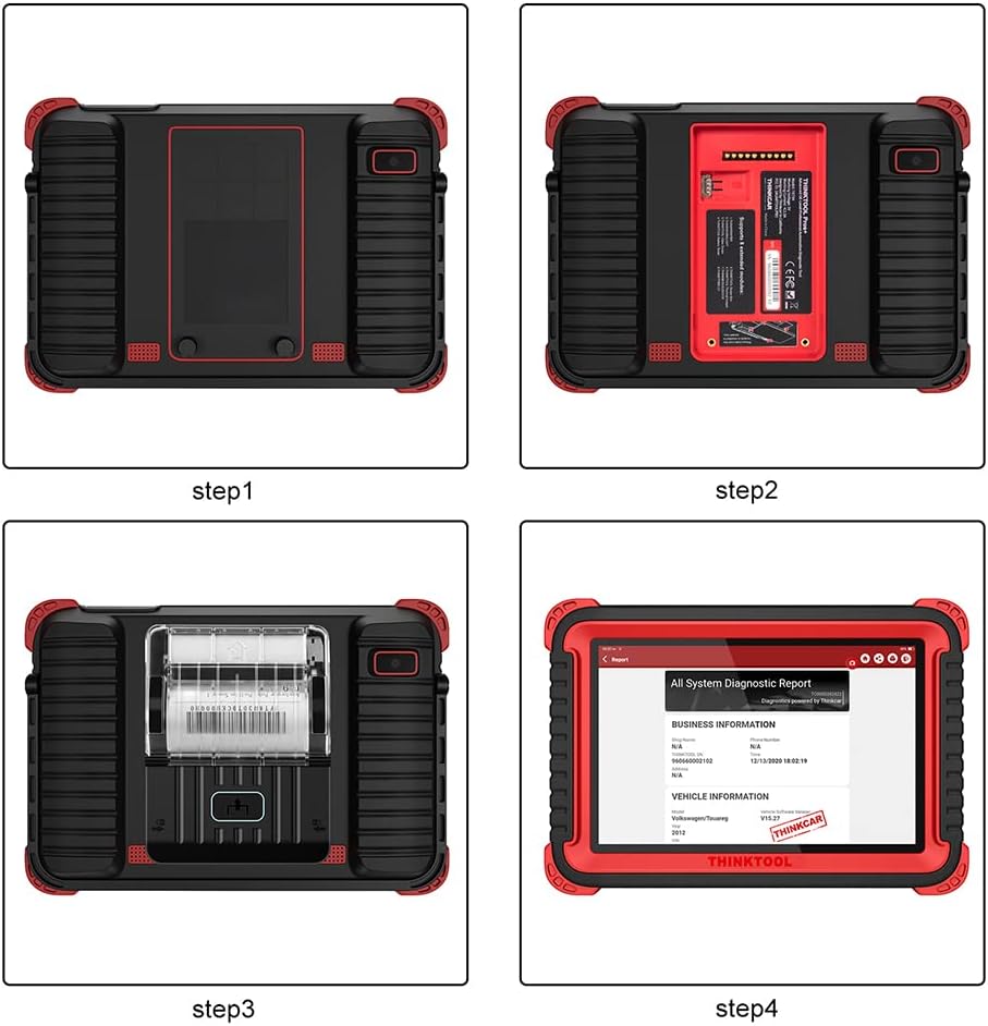THINKPRINTER OBD2 Scanner Diagnostic Report Printer - Wireless & No Charging Needed for Car Mechanics & Auto Diagnostics | Perfect for Professional Garage Use & DIY Car Repairs