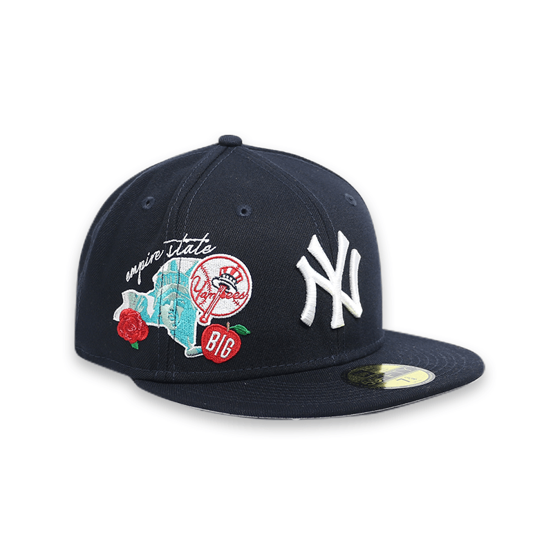 New York Yankees Navy 59FIFTY Fitted Baseball Cap for Men - Official MLB Team Logo Hat for Sports Fans & Streetwear Fashion