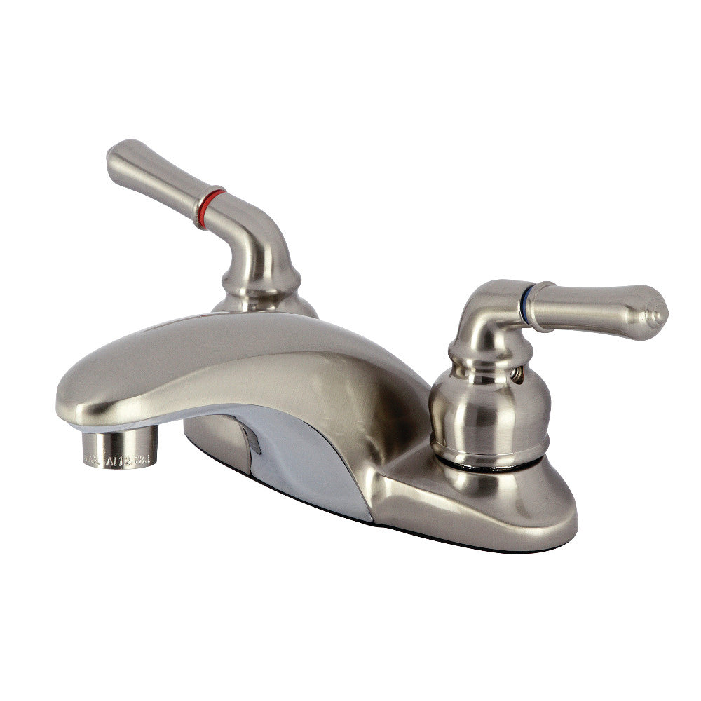 Kingston Brass KB621LP 4-Inch Centerset Bathroom Faucet - Chrome Finish for Vanity Sink, Perfect for Modern Bathroom Renovation & Home Upgrade