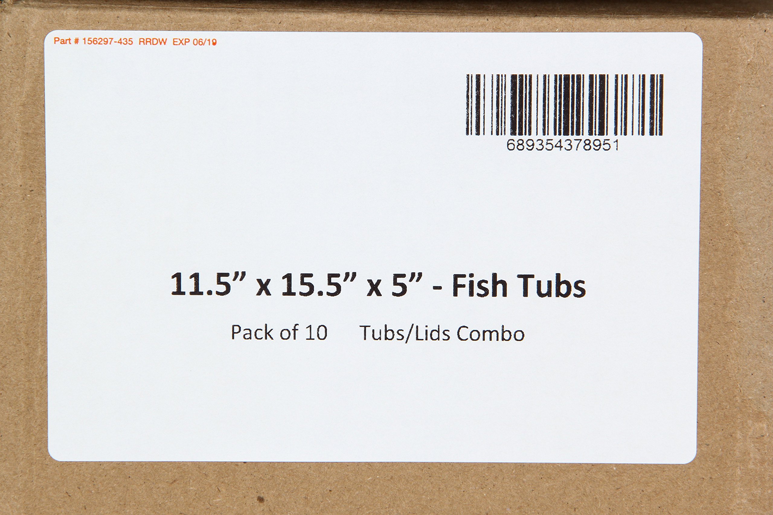 10-Pack Heavy Duty 25lb Food Storage Containers with Lids - 11.5