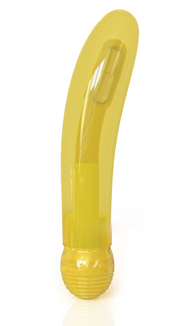 Multi-Speed Soft Curved G-Spot Vibrator - Waterproof Silicone Adult Sex Toy for Women - Perfect for Solo Play & Couples Intimacy (Yellow)