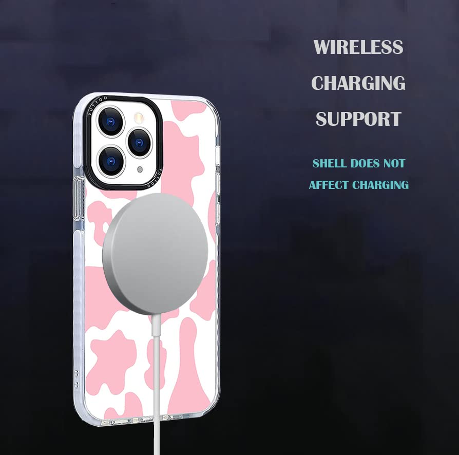 Pink Cow Print iPhone 11 Case - Shock-Absorbent TPU Protective Cover with Cute Animal Design for Women & Girls - Perfect for School, Work, and Everyday Use