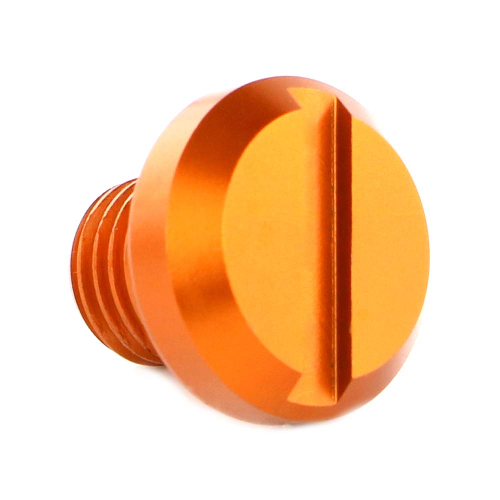 Xitomer 4PCS M10x1.25 Aluminum CNC Mirror Hole Plugs - Orange - Universal Fit for Motorcycle, ATV, Car, Boat Accessories - Perfect for Customization & Protection