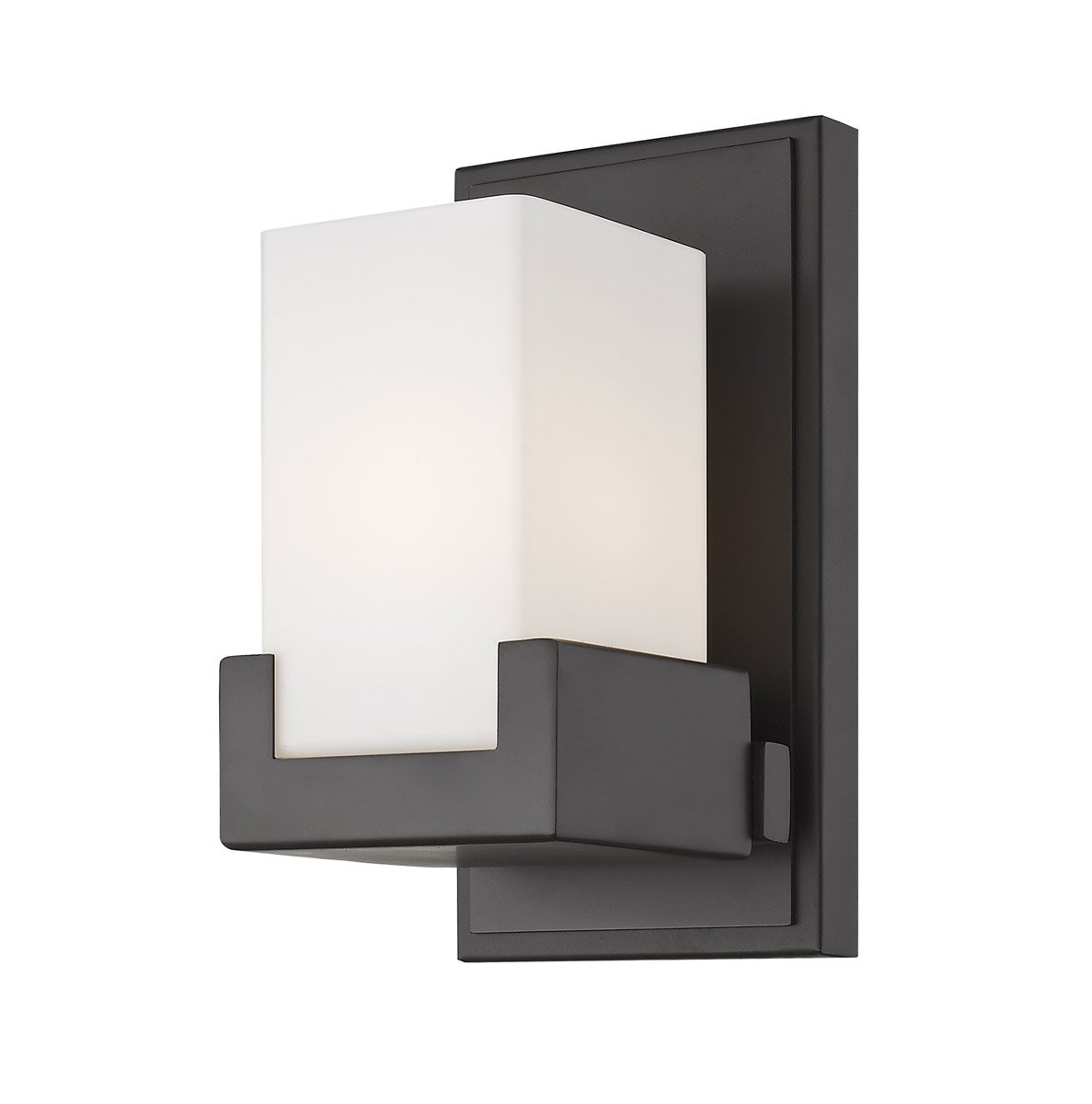 5 Inch Bronze Finish Bathroom Vanity Light with LED-Integrated Bulb - 8 Watts Energy Efficient Lighting for Modern Bathrooms & Powder Rooms