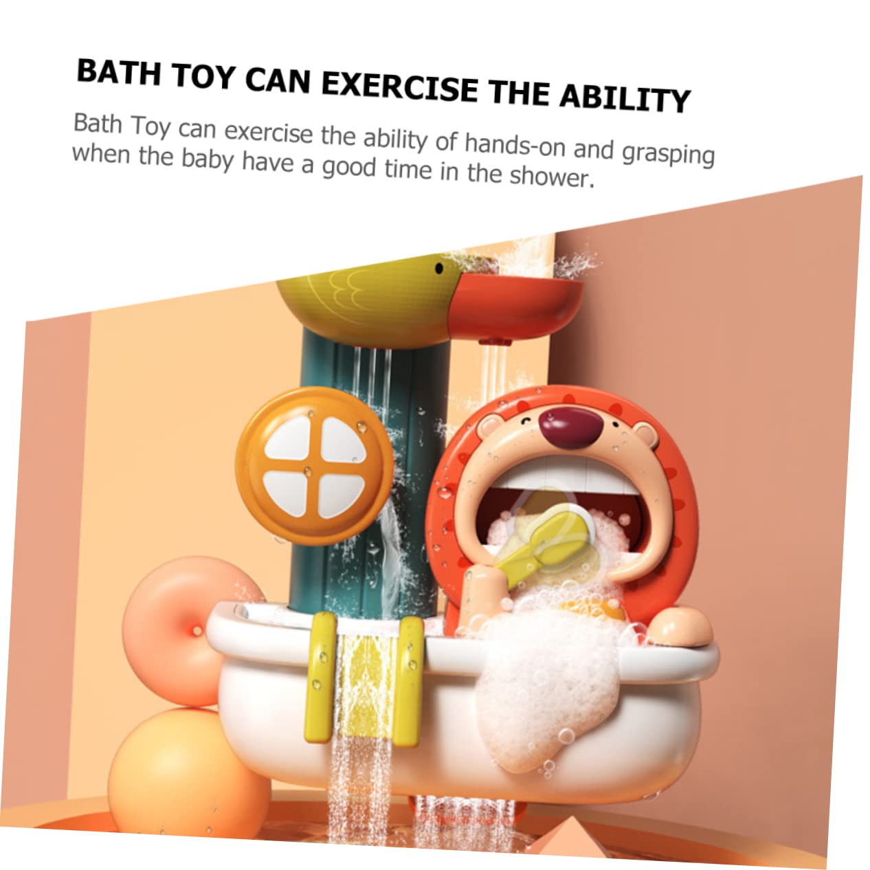 **BRIGHTFUFU Bath Toys Set - 6-Piece Bubble Spray & Decorative Plastic Toys for Kids, Fun Bathtime Playtime for Toddlers & Babies (Perfect for Bath Time, Pool, and Sensory Play)**