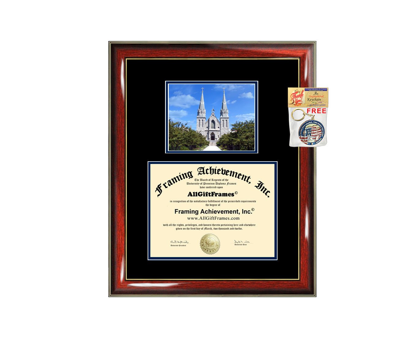 Villanova University Diploma Frame - Custom Graduation Degree Display with Mat & College Campus Photo - Perfect Graduation Gift for Students, Alumni & Parents - Great for Home, Office & Dorm Decor