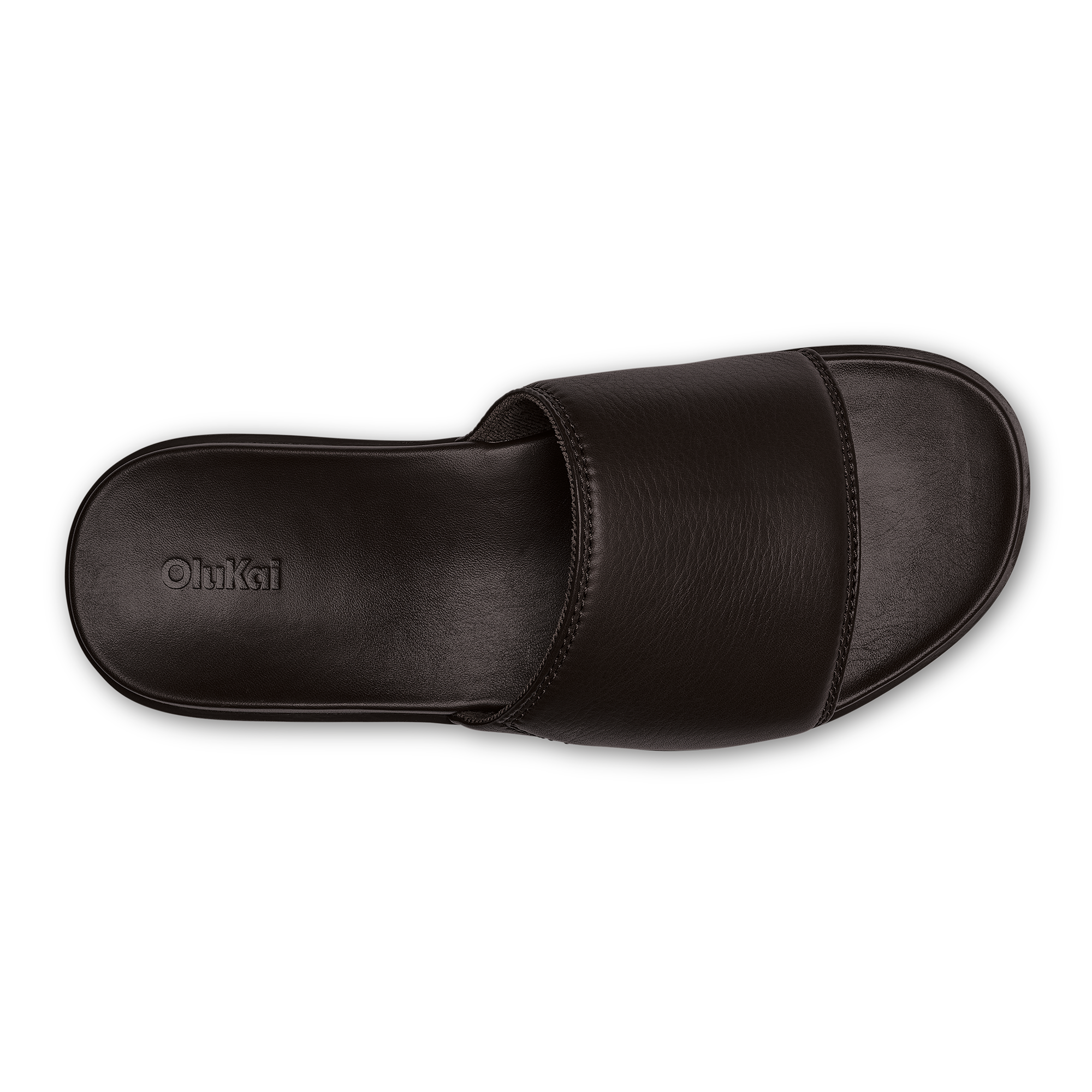 Olali Slide Sandals - Dark Java Brown Leather Slides for Women & Men | Comfortable Casual & Beach Wear | Perfect for Summer, Vacation, and Relaxing at Home