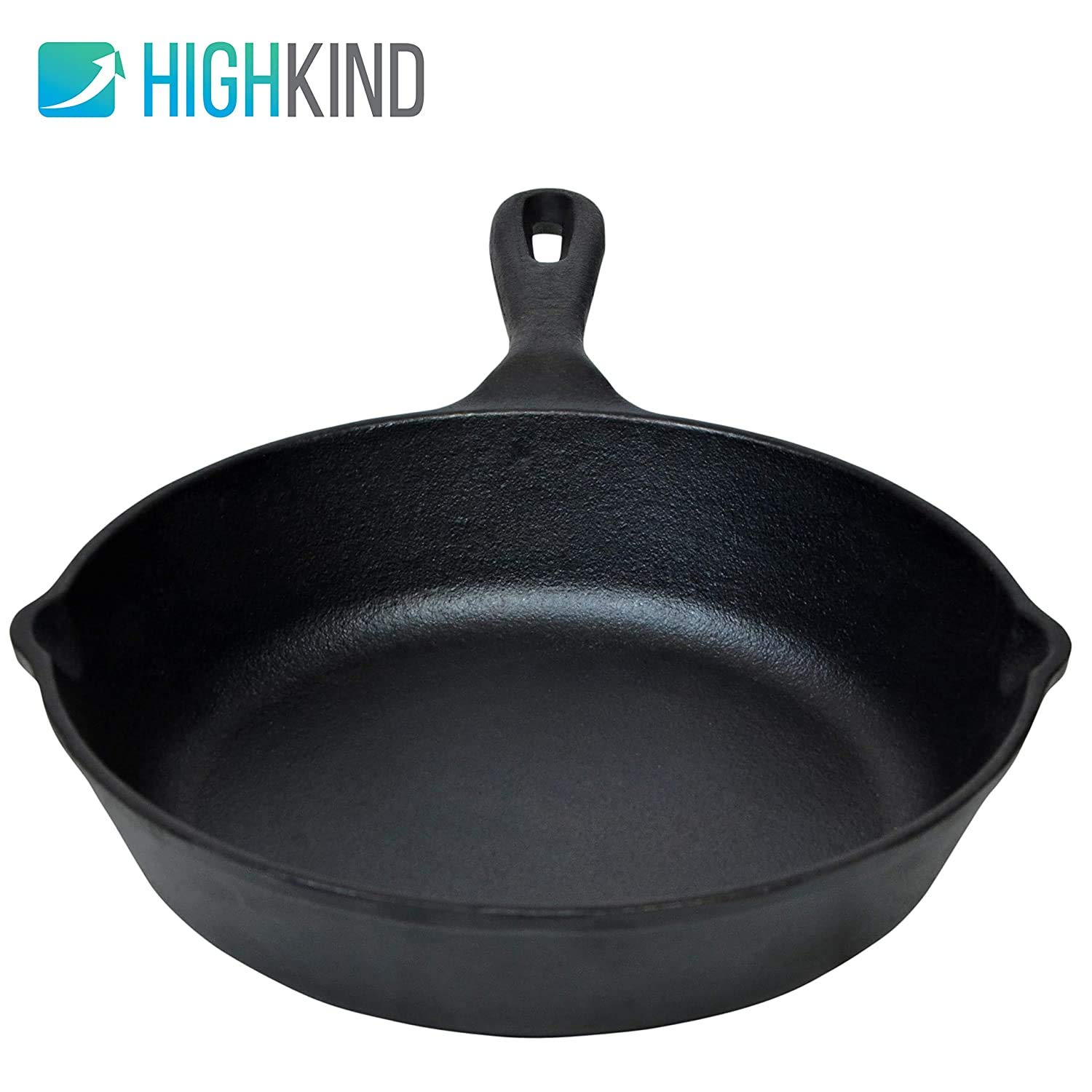 8 Inch Pre-Seasoned Cast Iron Skillet - Heavy Duty Black Cookware for Gas, Induction & Oven - Perfect for Searing, Frying & Baking Steak, Eggs & Cornbread