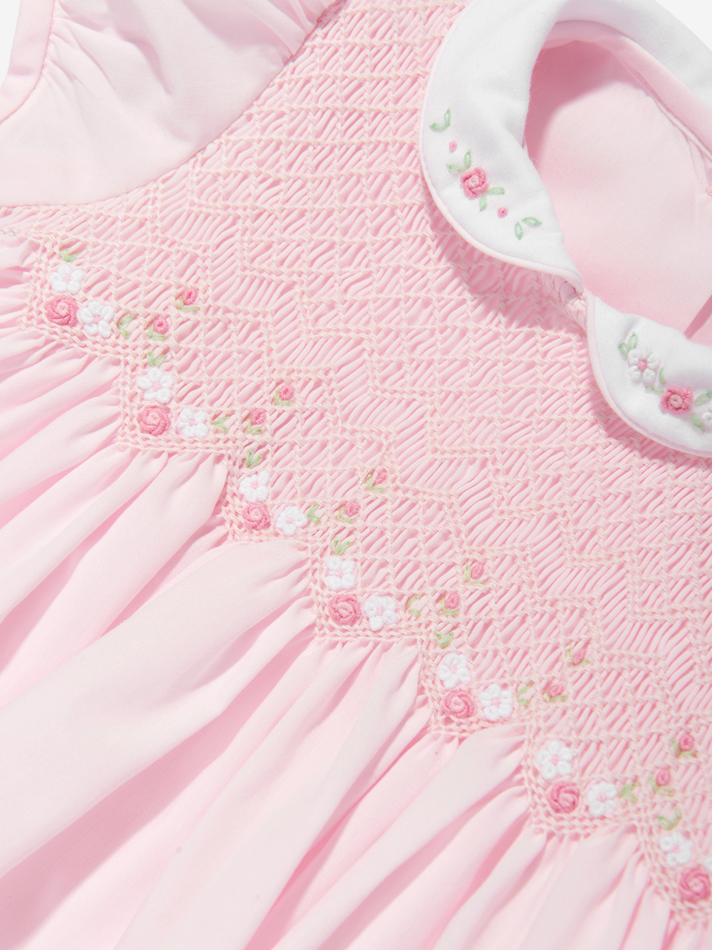 Adorable Pink Smocked Dress for Baby Girls - Perfect for Parties, Photos & Special Occasions
