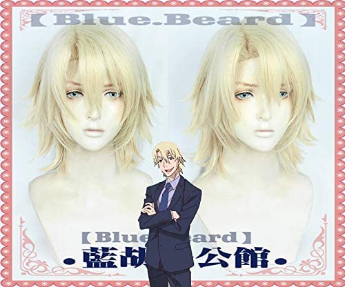 Great Pretender Laurent Thierry Anime Cosplay Wig - Golden Short Heat Resistant Synthetic Hair for Carnival, Halloween & Cosplay Events - Perfect for Anime Conventions, Themed Parties & Costume Dress-Up