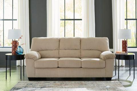 SimpleJoy Sand Sofa - Comfortable 2-Seater Modern Fabric Sofa for Living Room, Bedroom, or Office - Perfect for Relaxing, Lounging, and Small Space Decor