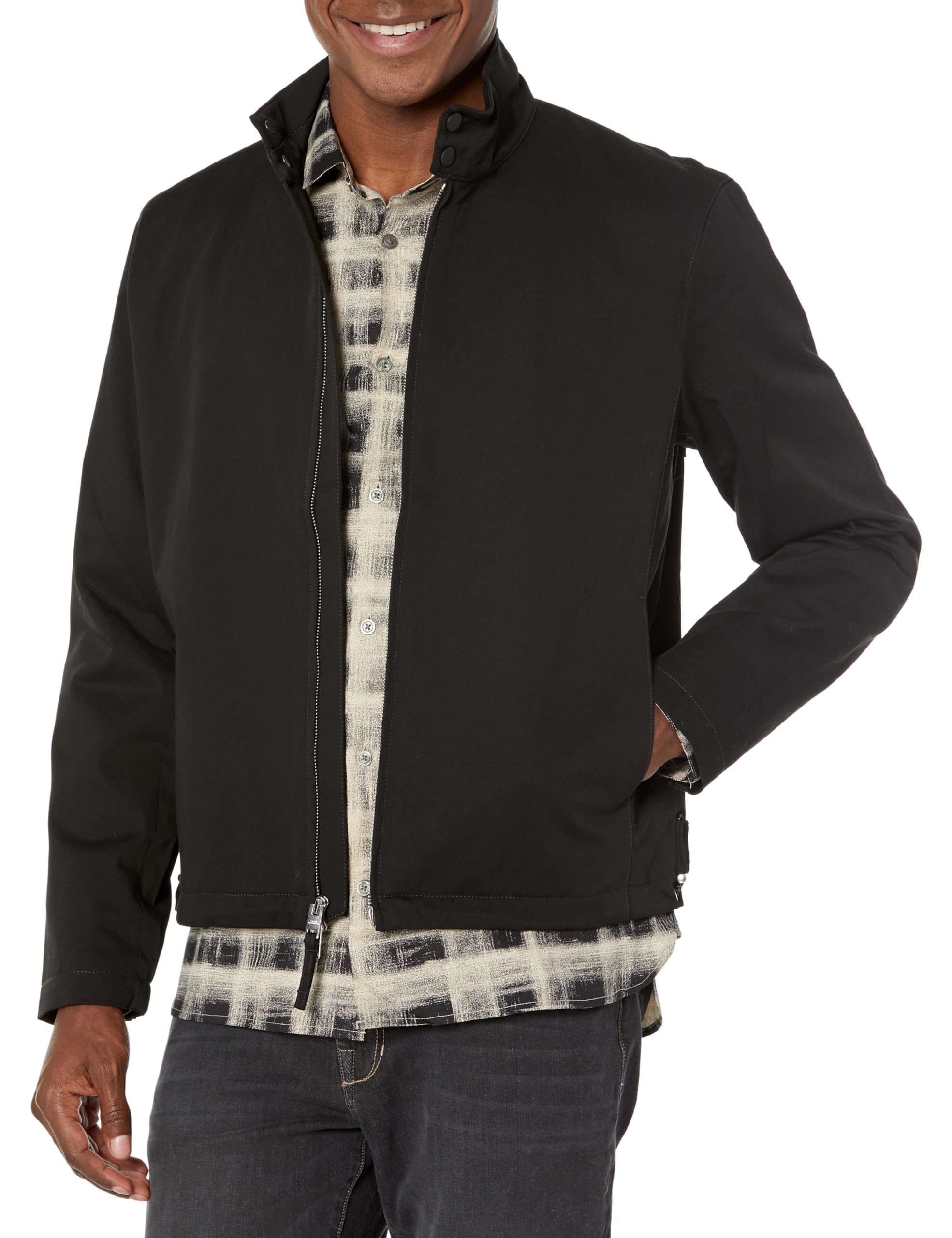 John Varvatos Men's Ross Button-Down Shirt - Casual Slim Fit Long Sleeve Dress Shirt for Work & Date Night - Premium Cotton Business & Formal Wear for Office & Special Occasions