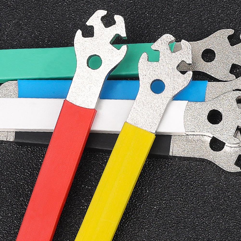 **Bike Spoke Pedal Wrench - Anti-Slip Bicycle Wheel Rim Spanner Tool for Road & Mountain Bikes - Portable Bike Repair Kit for Tire Adjustments & Maintenance**    *(Perfect for On-the-Go Cyclists, DIY Bike Repairs, and Professional Mechanics)*