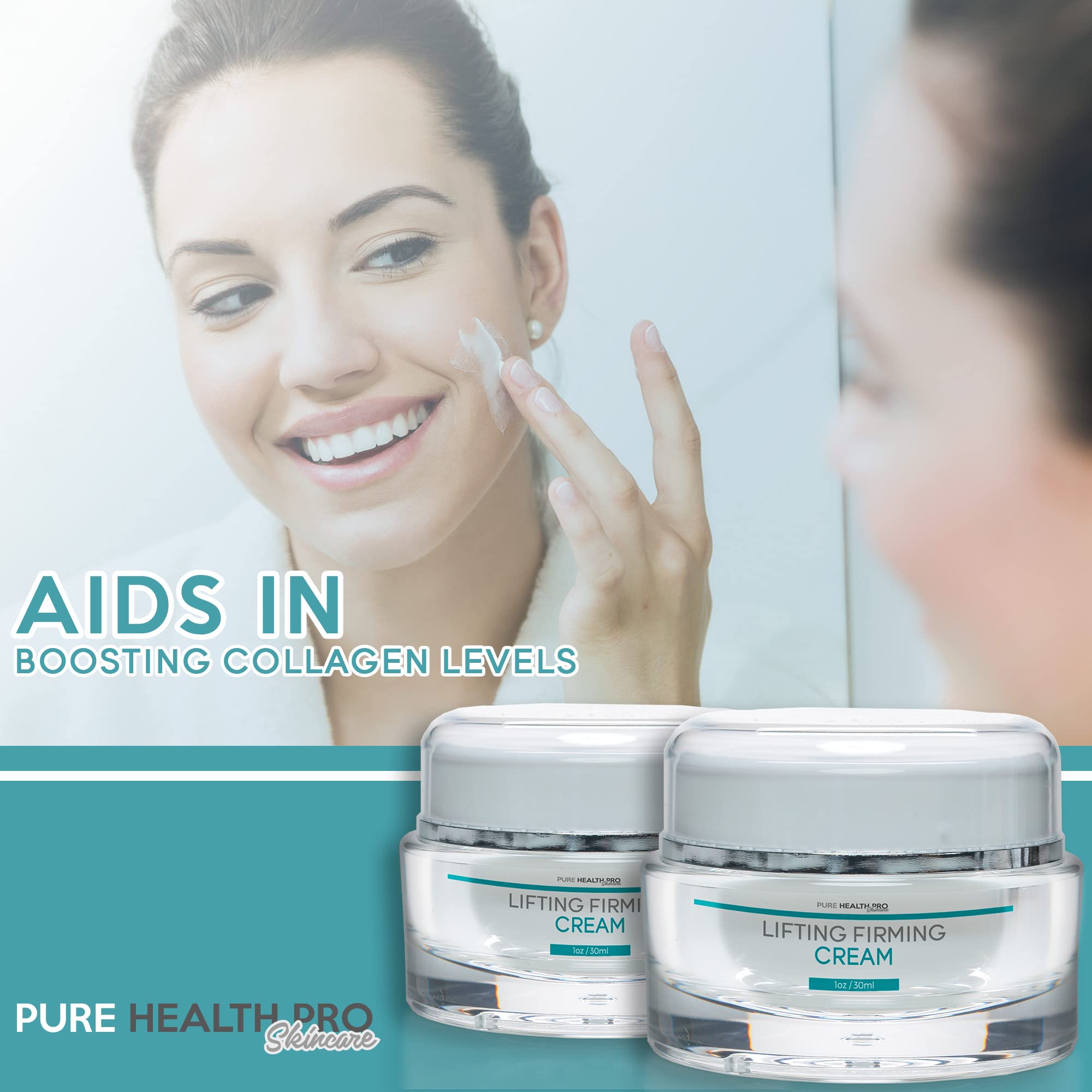 Pure Health Pro Skincare - Anti-Aging Face Cream for Wrinkles & Fine Lines - Lifting Firming Cream to Boost Collagen & Tighten Skin - Perfect for Daily Skincare Routine & Nighttime Use