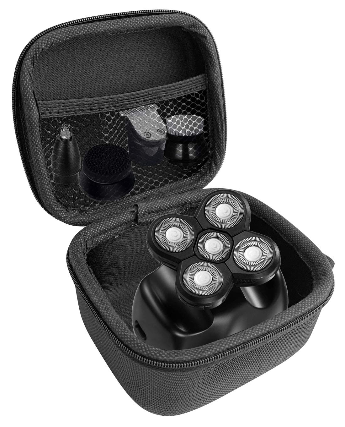 FitSand Hard Travel Case for Roziahome 6-in-1 Men's Electric Razor & Grooming Kit - Protective Storage for Bald Head Shaver, Trimmer & Accessories | Perfect for Home Use, Travel & Grooming Gifts