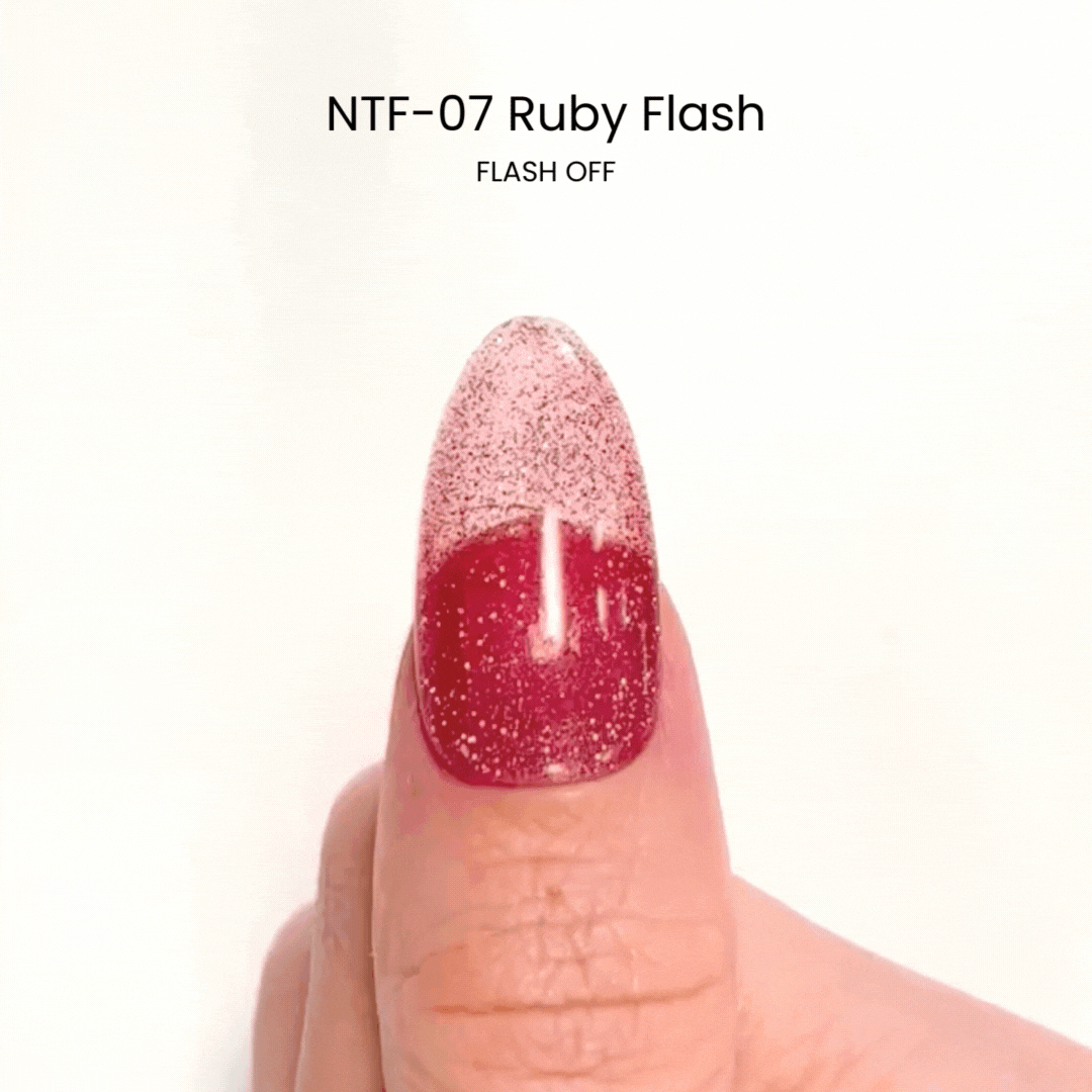 Nail Thoughts NTF 07 Ruby Flash Gel Polish - Long Lasting Shiny Nail Lacquer for Manicures & Pedicures | Perfect for Special Occasions & Daily Wear
