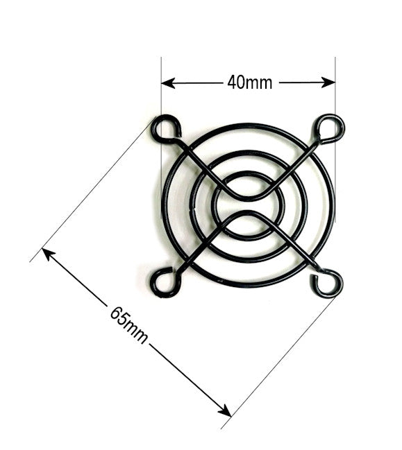 50mm Black Grill Fan Guard - Heavy Duty Metal Mesh for Cooling Fans, Ventilation, and Electronics Protection - Perfect for PC, Server, and Industrial Equipment Cooling Systems