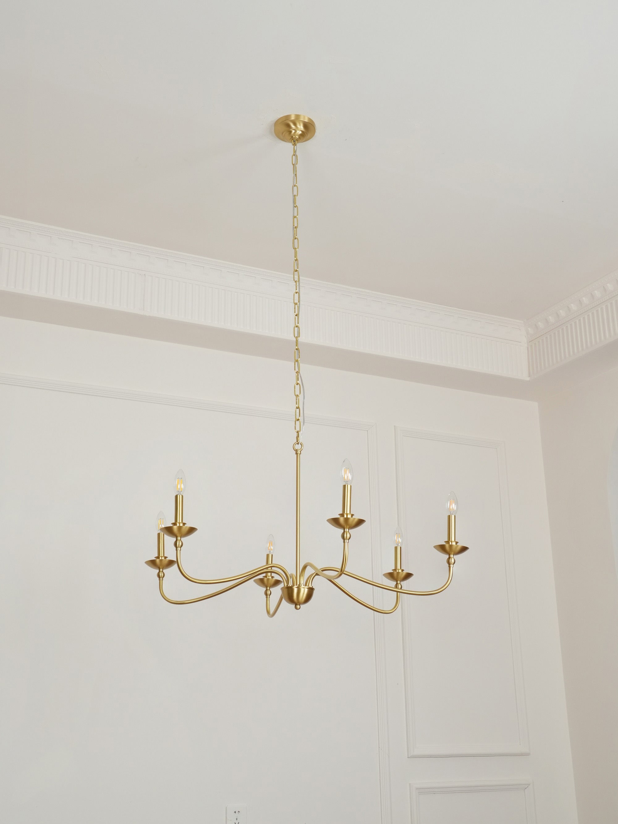 Elegant Eleanor Crystal Chandelier - Modern Ceiling Light Fixture for Dining Room, Bedroom & Living Room Decor
