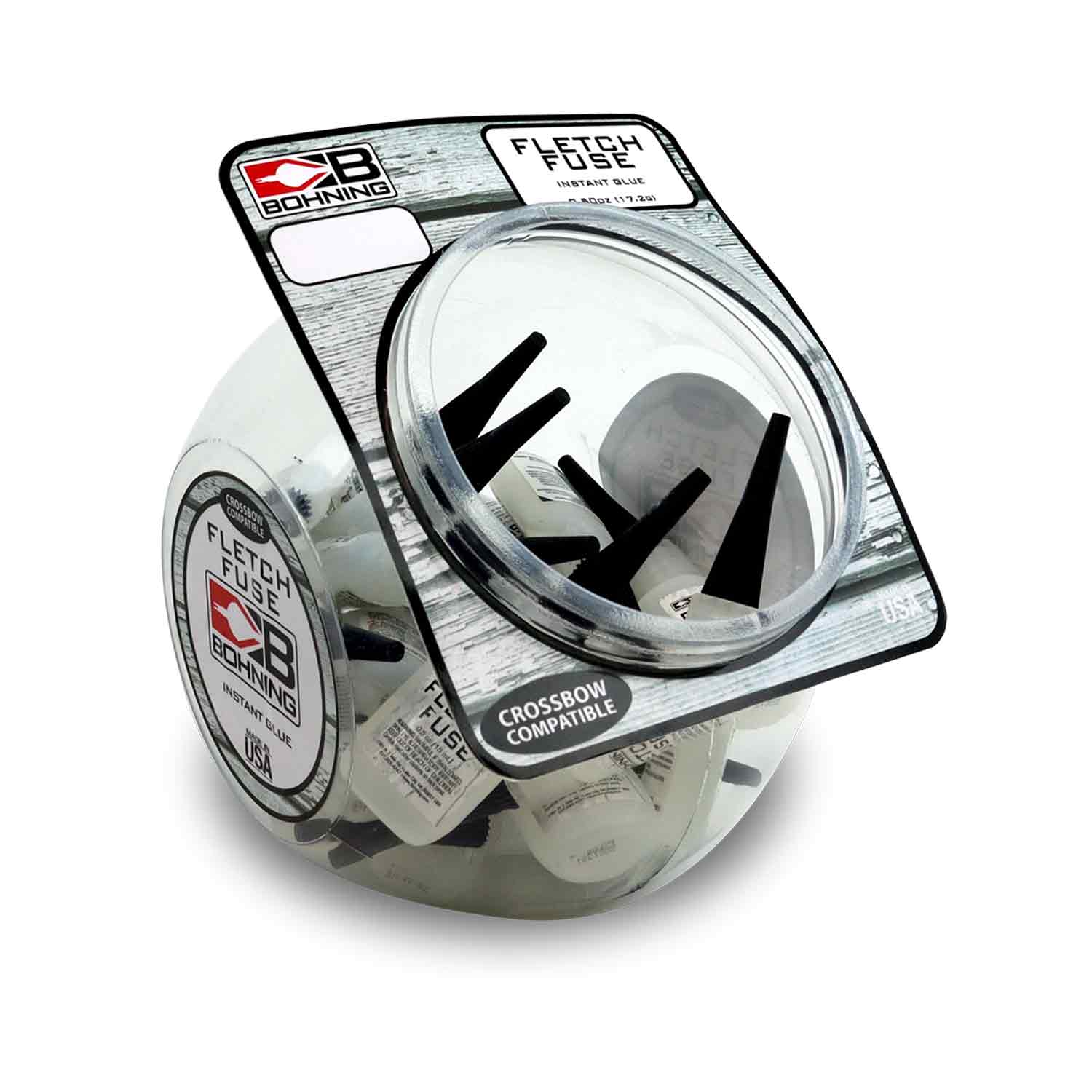 Bohning Fletch Fuse Fish Bowl Arrow Fletching Jig - 24 Pack for Archery and Bowhunting - Perfect for DIY Arrow Building and Repair