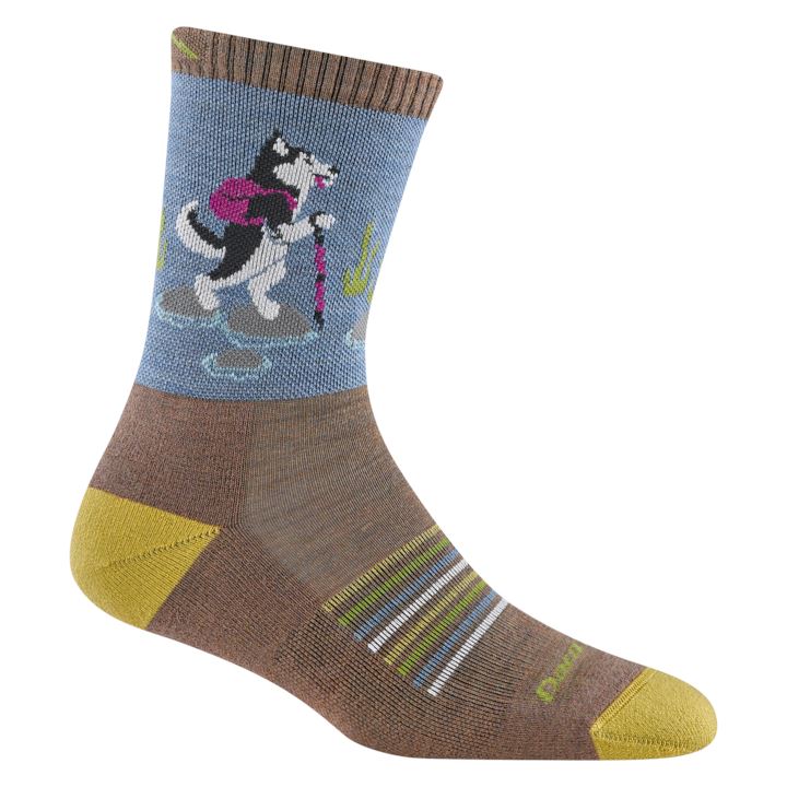 Darn Tough Critter Club Micro Crew Lightweight Hiking Socks for Women - Perfect for Outdoor Adventures, Hiking & Trail Running